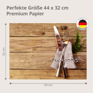 Bayernhut mit Gedeck auf Holz - Tischset Papier – Bild 3