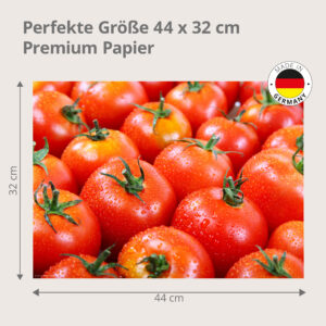 Gemüse - Tomaten-Vielfalt - Tischset Papier – Bild 3