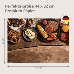 BBQ-Tisch – Grillparty-Auswahl - Tischset Papier – Bild 3