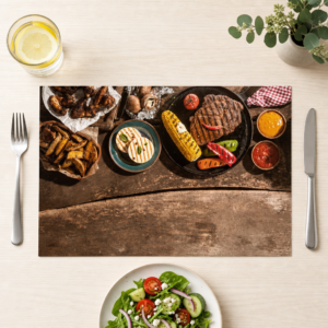 BBQ-Tisch – Grillparty-Auswahl - Tischset Papier – Bild 1