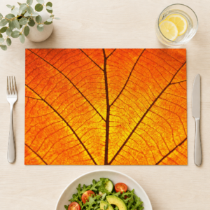 Herbst – leuchtendes Blattadern - Tischset Papier – Bild 1