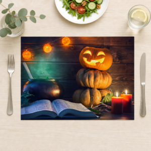 Halloween – magischer Hexenkessel - Tischset Papier – Bild 1
