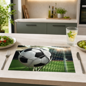 Fußball – Ball im Tor - Tischset Papier – Bild 2