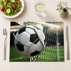 Fußball – Ball im Tor - Tischset Papier – Bild 1