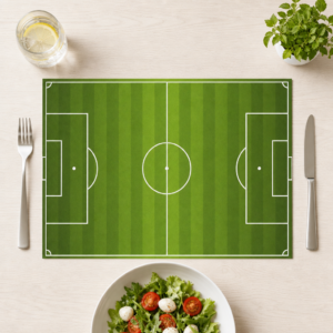 Fußball – Spielfeld von oben - Tischset Papier – Bild 1