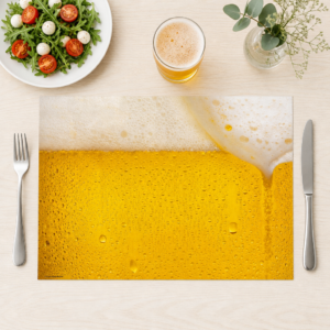 Kaltes Bierglas - Tischset Papier – Bild 1