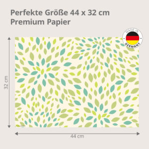 Grüne Blätter-Illustration - Tischset Papier – Bild 3