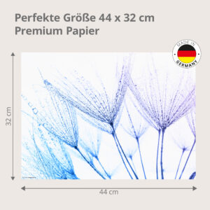 Pusteblume mit Tautropfen - Tischset Papier – Bild 3