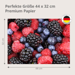 Bunter Sommerbeeren Mix - Tischset Papier – Bild 3