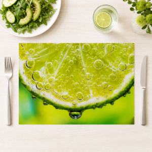 Limette mit Tropfen - Tischset Papier – Bild 1