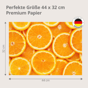 Frische Orangenscheiben - Tischset Papier – Bild 3