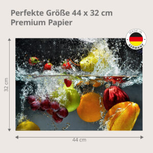 Früchte Splash - Tischset Papier – Bild 3