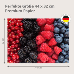 Vier Beeren Streifen - Tischset Papier – Bild 3