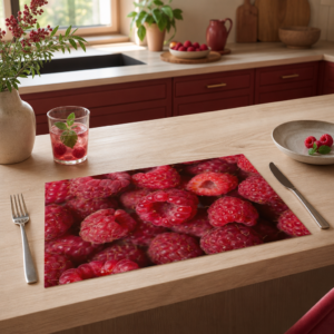 Rote Himbeeren - Tischset Papier – Bild 2