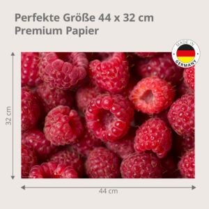 Rote Himbeeren - Tischset Papier – Bild 3