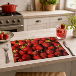 Frische Erdbeeren - Tischset Papier – Bild 2