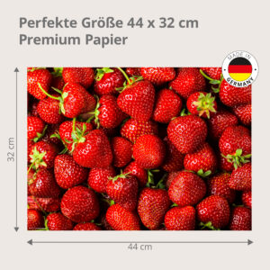 Frische Erdbeeren - Tischset Papier – Bild 3