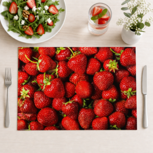 Frische Erdbeeren - Tischset Papier – Bild 1