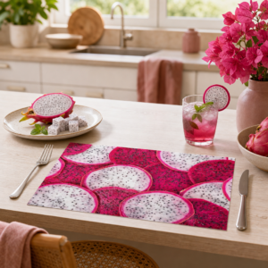 Drachenfrucht-Scheiben - Tischset Papier – Bild 2