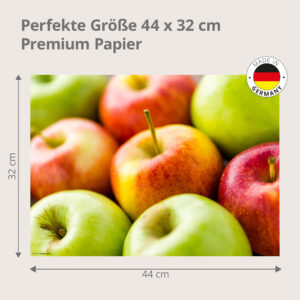 Leckere Äpfel - Tischset Papier – Bild 3