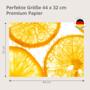 Orangenscheiben - Tischset Papier – Bild 3
