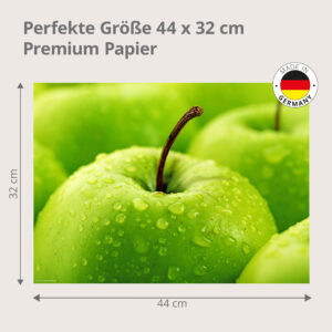 Grüner Apfel - Tischset Papier – Bild 3
