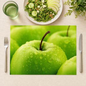 Grüner Apfel - Tischset Papier – Bild 1