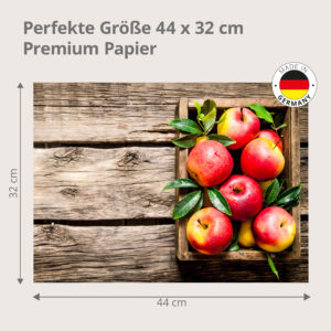 Herbststimmung mit Apfelkiste - Tischset Papier – Bild 3