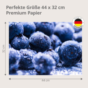 Blaubeeren - Tischset Papier – Bild 3