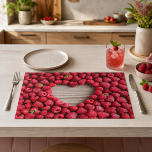Himbeeren in Love - Tischset Papier – Bild 2