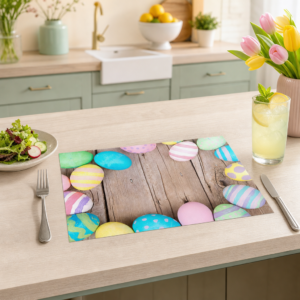 Ostern – Bunte Ostereier Rahmen - Tischset Papier – Bild 2