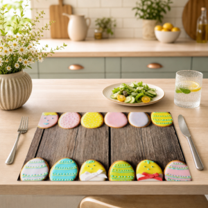 Ostern – Ostereier-Kekse - Tischset Papier – Bild 2
