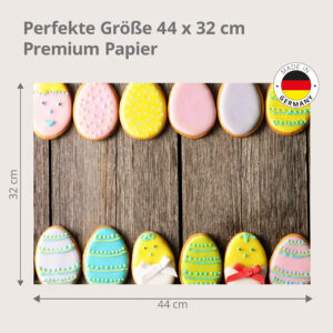 Ostern – Ostereier-Kekse - Tischset Papier – Bild 3