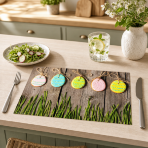 Ostern – Osterkekse an der Schnur - Tischset Papier – Bild 2