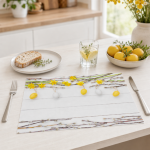 Ostern – Ostereier am Weidezweig - Tischset Papier – Bild 2