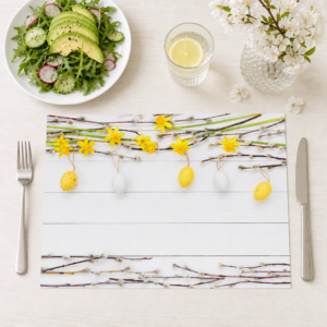 Ostern – Ostereier am Weidezweig - Tischset Papier – Bild 1