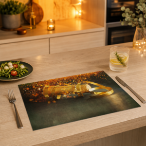 Silvester – Champagner-Korken - Tischset Papier – Bild 2