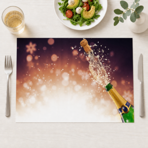 Silvester – Korkenknallen - Tischset Papier – Bild 1