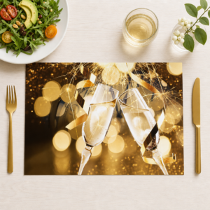 Silvester – Prost Neujahr - Tischset Papier – Bild 1