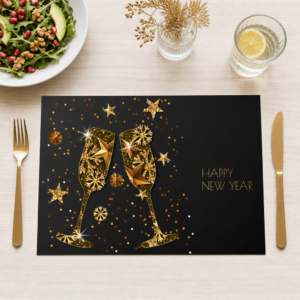 Silvester – Happy New Year – Papiertischsets Großpackung – Bild 1