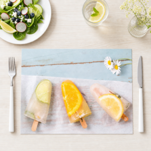 Sommer – Frucht-Eis am Stiel - Tischset Papier – Bild 1