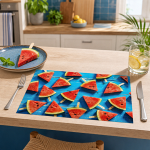 Sommer – Wassermelone am Stiel - Tischset Papier – Bild 2