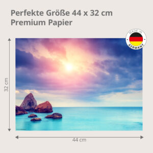 Sonnenuntergang in der Karibik - Tischset Papier – Bild 3
