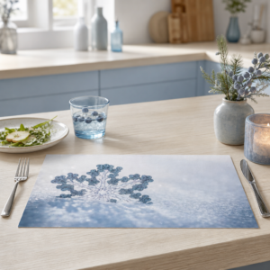 Eiskristall Schneeflocke – Papiertischsets Großpackung – Bild 2