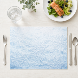 Schneeflocken Muster Schnee Weiß - Tischset Papier – Bild 1
