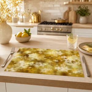 Weihnachten – Goldene Sterne - Tischset Papier – Bild 2