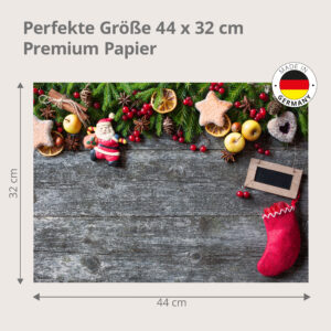 Roter Strumpf - Tischset Papier – Bild 3