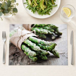 Spargel – Grüner Bund Papier Holz – Papiertischsets Großpackung – Bild 1