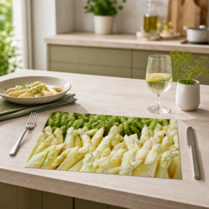 Spargel – Weißer und Grüner Spitzen Fullframe - Tischset Papier – Bild 2