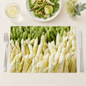 Spargel – Weißer und Grüner Spitzen Fullframe - Tischset Papier – Bild 1